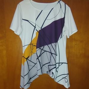 White patterned blouse